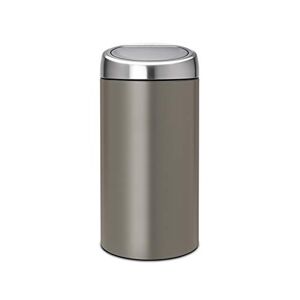 Brabantia Touch Bin Recycle, 2 x 20 liter, Plastinnerhink, Platinum