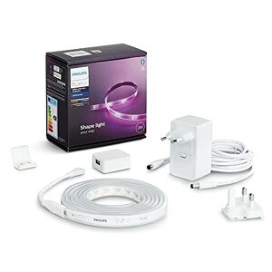 Philips Lightstrip Plus 2 meter: LED-ljusslinga för inomhusbruk, startpaket med nätaggregat,  White and Color, Zigbee & Bluetooth, trådlös, röststyrning