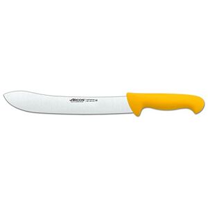 Arcos 292700-serien 2900-slaktare stek knivblad nitrum 250 mm (9,84 tum) – handtag polypropylen gul färg, 18/8 rostfritt stål