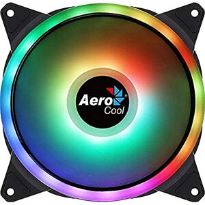 Aerocool Duo 14 ARGB LED PC Fan, 140 mm, 1000 rpm, Curved Fan Blades for Maximum Cooling and Anti-Vibration Pads
