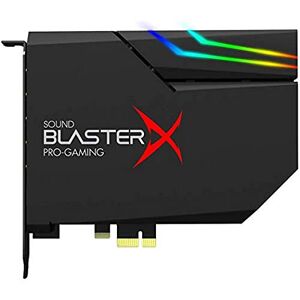 Creative Sound BlasterX AE-5 Plus SABRE32 högupplösta PCI-e-spelkort och DAC med 32-bitars/384 kHz, Dolby Digital och DTS med upp till 122 dB brusavstånd, RGB Aurora-belysningssystem