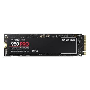 Samsung 980 PRO M.2 NVMe SSD (MZ-V8P500BW), 500 GB, PCIe 4.0, 6,900MB/s Read, 5,000MB/s Write, Internal Solid State Drive