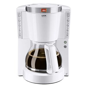 Melitta Look Selection – filterkaffebryggare – med glaskanna – droppstopp – 10 koppar – vit (1011-03)