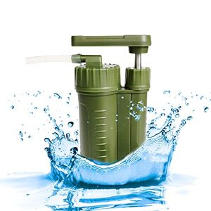 Eddwiin Personligt vattenfilter, kan filtrera 99 % bakterier, alger, bärbart överlevnadsvattenfilter för utomhuscamping, vandring, klättring