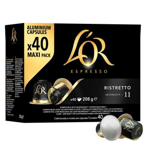 Nespresso L'OR Ristretto Maxi pack till . 40 kapslar