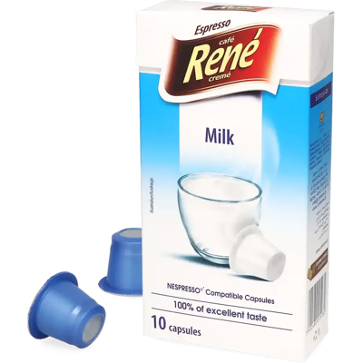 Nespresso Café René Mjölk - 10 kapslar till Nespresso Café René Mjölk - 10 kapslar till