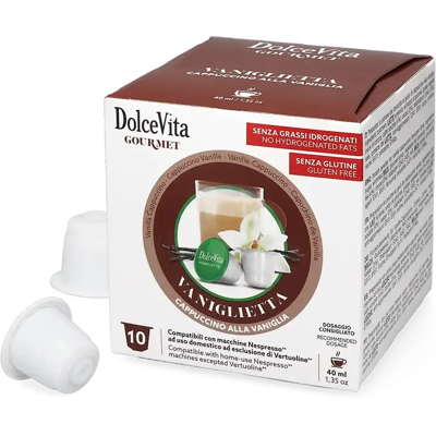 Nespresso Dolce Vita Vaniglietta - Vanilj Cappuccino - 10 kapslar till Nespresso Dolce Vita Vaniglietta - Vanilj Cappuccino - 10 kapslar till