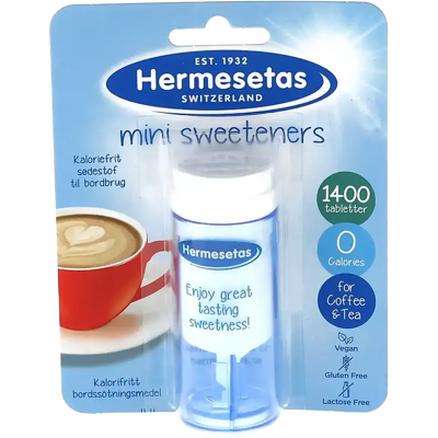 Hermesetas sötningstabletter - 1400 tabletter Hermesetas sötningstabletter - 1400 tabletter