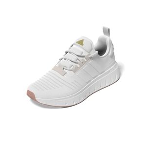 adidas Women's Swift Run23 Sneaker, White/White/Gold Metallic, 9.5