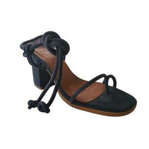 ALOHAS GRACE SLATE GREY sandaler med klack, svart, GRÅ, 37 EU