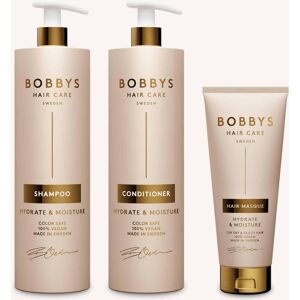 Bobbys Hydrate & Moisture Schampo Och Balsam 1000 Ml + Hårinpackning Bobbys Hydrate & Moisture Schampo Och Balsam 1000 Ml + Hårinpackning