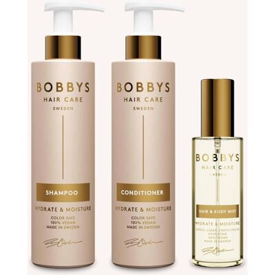 Bobbys Hydrate Schampo Och Balsam 250 Ml + (Hydrate) Mist 100 Ml Bobbys Hydrate Schampo Och Balsam 250 Ml + (Hydrate) Mist 100 Ml