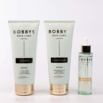 Bobbys Detox Schampo & Balsam 200 Ml + Hårbottenserum Bobbys Detox Schampo & Balsam 200 Ml + Hårbottenserum