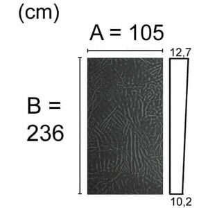 Kuben Swimspalock Mittdel  L=105 X B=236 Cm Grått