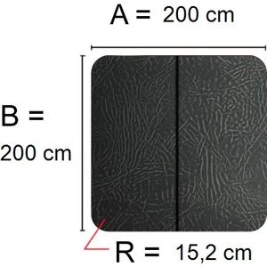 Kuben Spalock 200 X 200 R=15,2 Cm Grått För Denform, Viking Med Fler