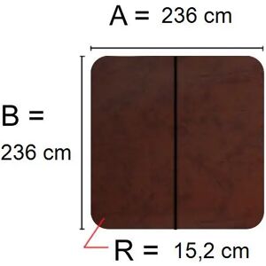 Kuben Spalock 236 X 236 R=15,2cm Brunt