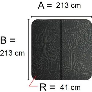 Kuben Spalock 213 X 213 R=41cm Grått För Dimension One