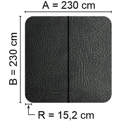 Kuben - Spalock 230 x 230 R=15,2 cm - Spa-täcke Kuben - Spalock 230 x 230 R=15,2 cm - Spa-täcke
