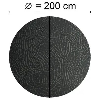 Kuben Spalock Runt 200 Cm Grått, Kjol 15cm Kuben Spalock Runt 200 Cm Grått, Kjol 15cm