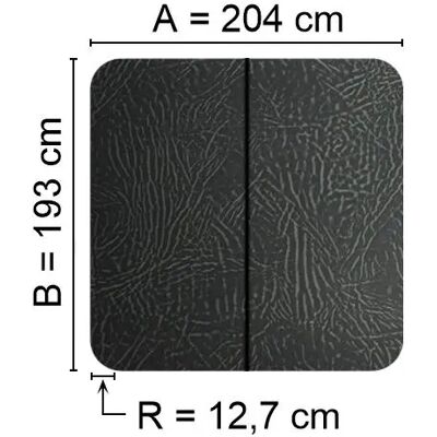 Kuben Spalock 204 X 193 R=12,7cm Grått Kuben Spalock 204 X 193 R=12,7cm Grått