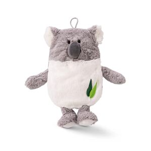 NICI Värmeflaska koala 350 ml 34 cm grå Hållbar 2 i 1 Mjukt och gosigt plyschtjur samt värmefilt för flickor och pojkar Plyschleksak, värmefilt för säng från 10 månader