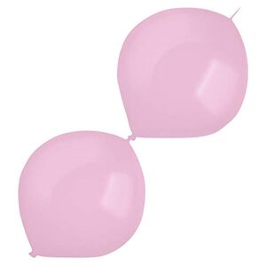 amscan 9905637 50 latexballonger standard länkbar, rosa