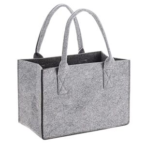 Glorex 6 1212 270 – filtväska i modernt utseende, ca 26 x 38 x 24 cm stor i grå/antracit, shoppingväska för förvaring och transport av mat, lättskött