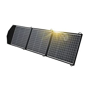 enjoy solar 150W 12V Helios solväska, vikbar solpanel, solpanel för utomhusbruk, idealisk för husbil, båt, camping och nödsituationer