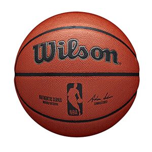Wilson Basket, NBA autentisk serie modell, inomhus/utomhus, blandat läder, storlek: 7, brun