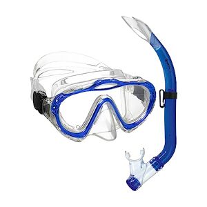 Mares Combo Sharky, mask- och snorkelkombination för barn i åldern 4 till 7 år, blå