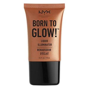 NYX PROFESSIONAL MAKEUP , Born to Glow Liquid Illuminator, Liquid Shimmer Makeup, Highlighter, Foundation bas, Vegansk formula, Nyans: Sun Goddess