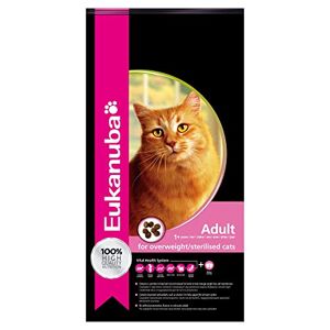EUKANUBA Sterilised/Weight Control Helfoder för Vuxna Katter, 10 kg