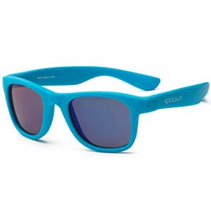 KOOLSUN Wave solglasögon för barn Neonblått 1-5 år UV400 Kategori 3
