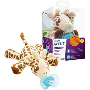 Philips Avent Ultra Soft napp med gosedjur Mer tröst från varje mysstund Mjuk flexibel napp För känslig hud BPA fri Lämplig från 0-6m Giraff SCF348/11