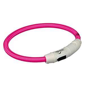 TRIXIE Blixtring USB XS – S (35 cm/ø 7 mm) rosa