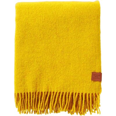 Klippan Ullpläd - 130x180 cm - Återvunnen ull/lammull - True Yellow Straw Klippan Ullpläd - 130x180 cm - Återvunnen ull/lammull - True Yellow Straw