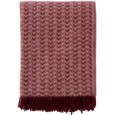Klippan Ullpläd - 130x200 cm - 100% lammull - Ilse Bordeaux Pink Klippan Ullpläd - 130x200 cm - 100% lammull - Ilse Bordeaux Pink