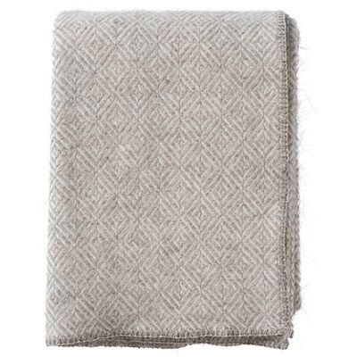 Klippan Ullpläd - 130x180 cm - Alpackaull/lamull - Diamonds Naturel Beige Klippan Ullpläd - 130x180 cm - Alpackaull/lamull - Diamonds Naturel Beige