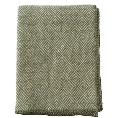Klippan Ullpläd - 130x180 cm - Alpacaull/lammull - Diamonds Green Klippan Ullpläd - 130x180 cm - Alpacaull/lammull - Diamonds Green