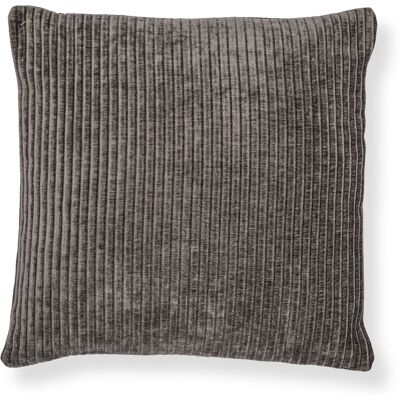 Borg Living Prydnadskudde 45x45 cm - Mörkgrå soffkudde med sammetslook - Mjuk kudde till soffan - Borg Living Prydnadskudde 45x45 cm - Mörkgrå soffkudde med sammetslook - Mjuk kudde till soffan -
