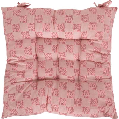 Borg Living Stolsdyna - 35x35x6 cm - Rosa trädgårdsdyna med text Borg Living Stolsdyna - 35x35x6 cm - Rosa trädgårdsdyna med text