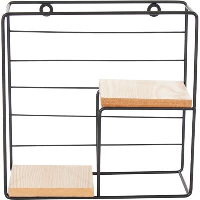 HOME-TEX Metallhylla för väggen - 22x22x9 cm - Fyrkantig - Svart metallhylla HOME-TEX Metallhylla för väggen - 22x22x9 cm - Fyrkantig - Svart metallhylla