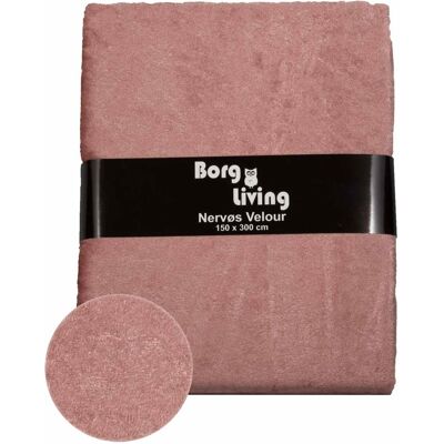 Borg Living Velourduk - 9 meter - Rosa - Krossad velour - Förpackning om 9 meter Borg Living Velourduk - 9 meter - Rosa - Krossad velour - Förpackning om 9 meter