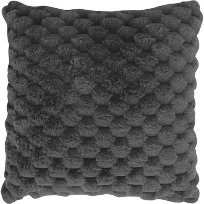Nordstrand Home Prydnadskudde - 45x45 cm - Grå - fuskpäls soffkudde - Exklusiv våffelstruktur - Nordstrand Home Prydnadskudde - 45x45 cm - Grå - fuskpäls soffkudde - Exklusiv våffelstruktur -