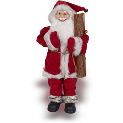 Home-tex Modell 60 cm julfigur - Röd, vit och grå - Juldekoration Home-tex Modell 60 cm julfigur - Röd, vit och grå - Juldekoration