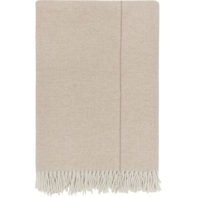 Høie of Scandinavia Monte Viso beige ullpläd - 130x200 cm Høie of Scandinavia Monte Viso beige ullpläd - 130x200 cm