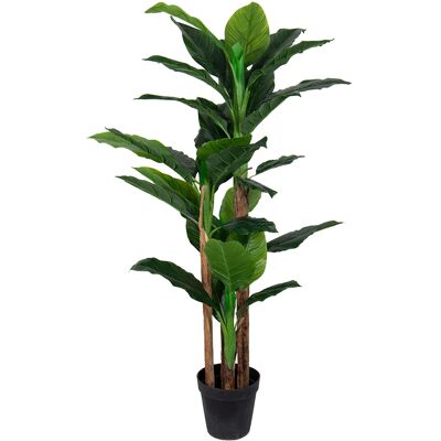 HOME-TEX Konstgjord bananpalm - 2 meter hög - Stor och vacker med 3 stammar HOME-TEX Konstgjord bananpalm - 2 meter hög - Stor och vacker med 3 stammar