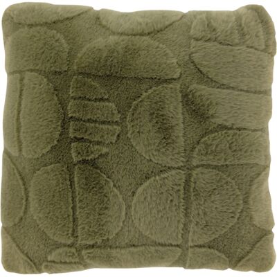 Borg Living Prydnadskudde - 45x45 cm - fuskpäls - vintergrön Borg Living Prydnadskudde - 45x45 cm - fuskpäls - vintergrön