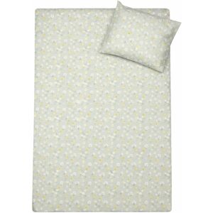 By Mats Ankunge sängkläder - 100% bomull - Babysängkläder 70x100 cm - Grönt med ankungar och blommor By Mats Ankunge sängkläder - 100% bomull - Babysängkläder 70x100 cm - Grönt med ankungar och blommor