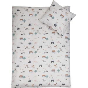 Licens Sängkläder med djur - 100% bomull - Juniorpåslakanset 100x140 cm - bondgårdsmotiv Licens Sängkläder med djur - 100% bomull - Juniorpåslakanset 100x140 cm - bondgårdsmotiv